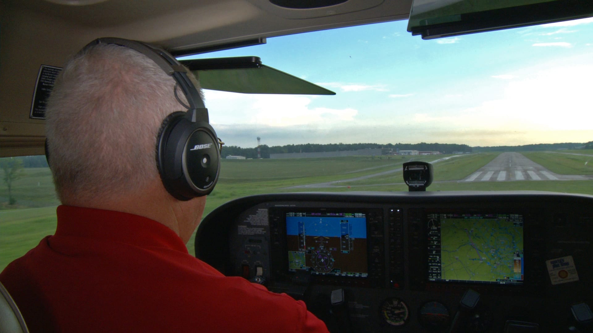 Short final in a Cessna