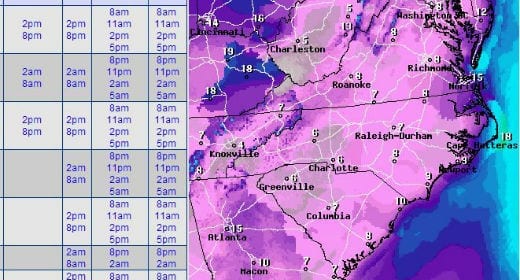 cross country travel weather