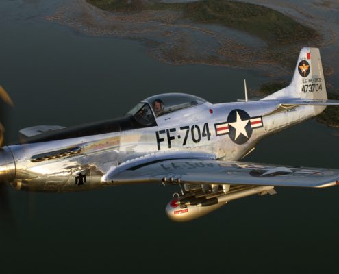 P-51D in flight