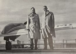 Max Conrad by airplane